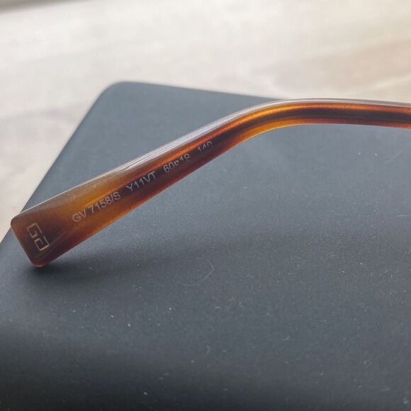 Givenchy Brown Burgundy Geometric Sunglasses - Picture 4 of 10